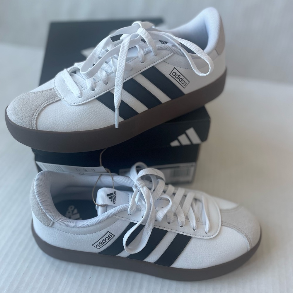 adidas Women's VL Court 3.0 Sneaker 8, White/Black